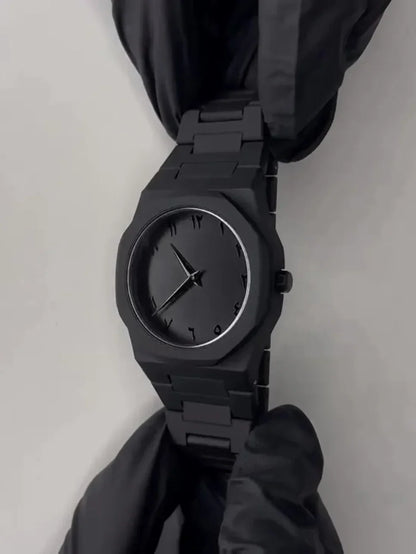 Arabic Black Aura Watch + Stainless Steel Ring Free