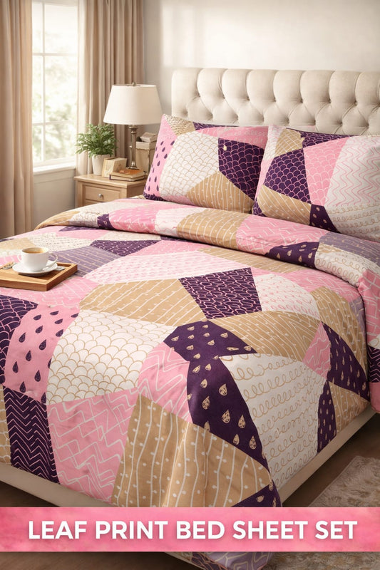Blush Harmony Patchwork Bedding Set