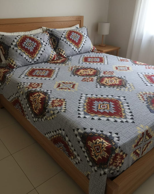 Desert Bloom Geometric bedsheet